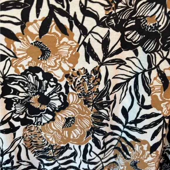 Lilly Pulitzer Black and Tan Floral Tiered Dress - Picture 6 of 6